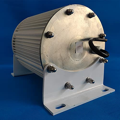 Generador de imán permanente de baja velocidad de 10000 W, 380 V, 200 rpm, generador de corriente alterna con base, generadores de corriente alterna de 10 kW para aerogeneradores de agua