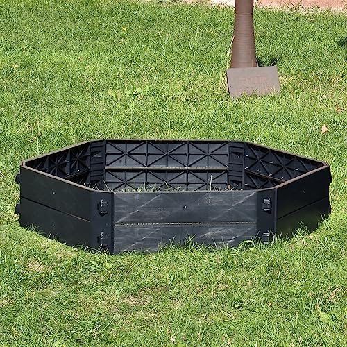 NYVI Gartenkomposter/Hochbeet NYVIGreen Erweiterung 250 Liter - Schnellkomposter aus wetterfestem & recyceltem Kunststoff - auch als Blumenbeet - Pflegeleicht, Steckmontage ohne Werkzeug