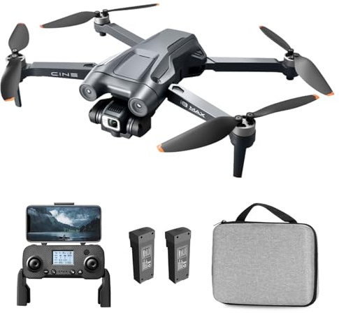 I8 MAX Drohne mit Kamera 1080P GPS, Bürstenlosen Motor, 20 Min, Smart Rückkehr für Anfänger, Follow Me, Optical Flow