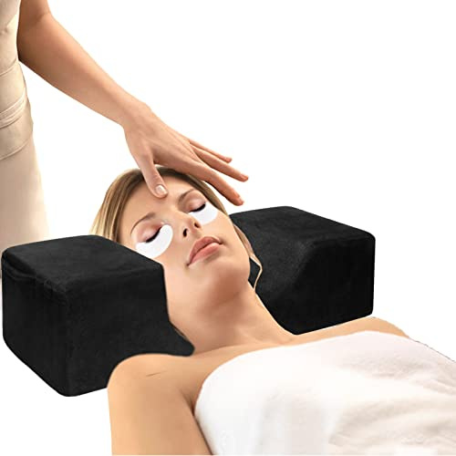 tongfeng Cuscino per ciglia a forma di U per estensione delle ciglia, comodo supporto per la testa in memory foam, strumento di bellezza per casa, spa e saloni di bellezza, supporto per collo per
