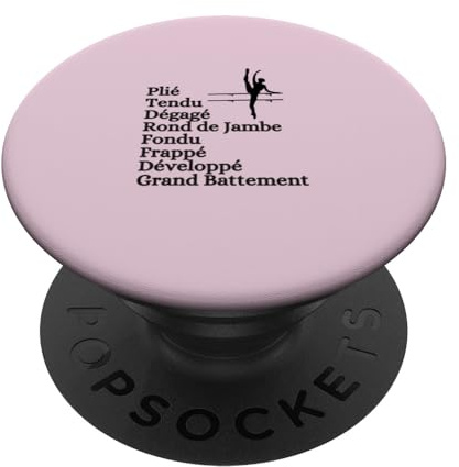 BALLET BARRE Ballerina Tänzerin Plie Tendu Degage Fondu Frappe PopSockets mit austauschbarem PopGrip