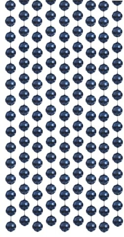 UKDD® Navy Collection Weihnachtskugeln, Weihnachtsbaumschmuck, Glitzer, matt, Eiszapfen (3 m Girlande)