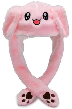 GWAWG Mütze mit Beweglichen Ohren und Wackelohren für Partys, Cosplay, Weihnacht
