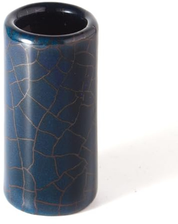 Midnight Medium – Handmade Ceramic Guitar Slide – Warm Tone, Smooth Feel – Artisan Finish – Made in Small Batches – Midnight (Medium)