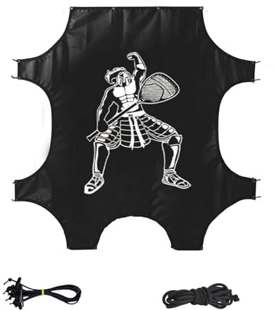 FLITURE Lacrosse Übungs-Zielnetz, Lacrosse-Torschießziele, 1,8 m x 1,8 m, Eckziel für Schuss-Trainingsgeräte, Lacrosse-Torwart und Rücklaufsperre, passend für jedes Lacrosse-Tor in Standardgröße