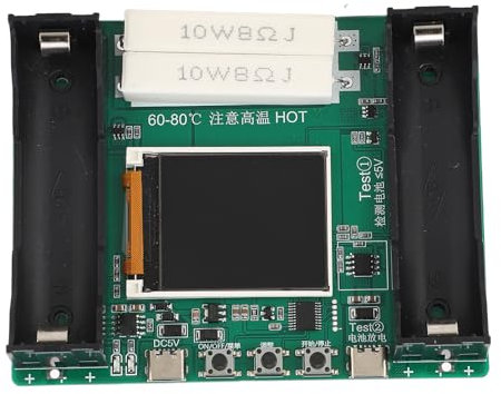 Tester di capacità della batteria, rilevatore di capacità della batteria, tester per batteria al litio per fornire una panoramica completa delle condizioni della batteria