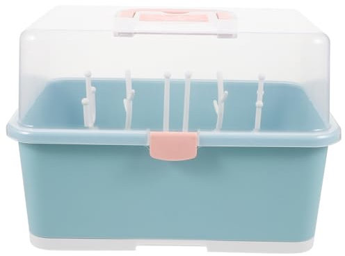 BESTonZON Trockengestell für Babyflaschen Es Babyflaschen-aufbewahrungsbehälterdeckel Elegantes Design für Babyparty