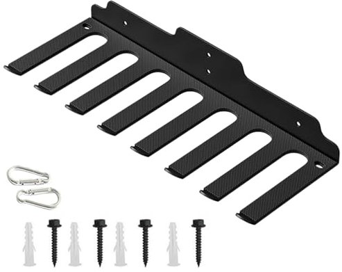 Langhantelaufhänger – Langhantelaufhänger | Langhantelablage Langhantelhalter Wandhalterung Langhantelablage Hantelstange Halter 8 Haken Aufbewahrung Organizer Wandhalterung Langhantelhalter Home Gym