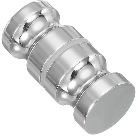 PATIKIL Maniglia Per Porta Doccia In Vetro, Pomello Per Porta Doccia Accoppiato In Acciaio Inox Hardware Per Sostituzione Pomelli Rotondi Per Porte Scorrevoli Doccia Bagno, Argento
