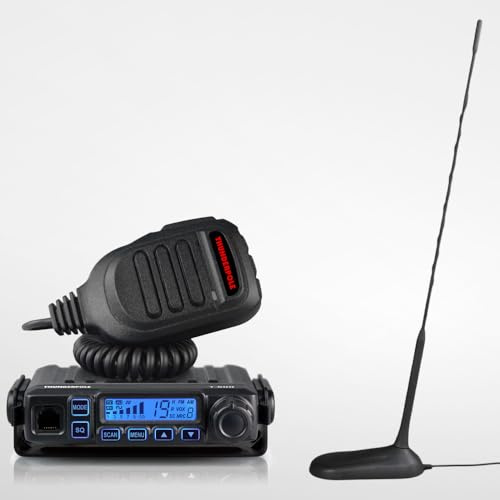 CB Radio Kit | Thunderpole T-600 + CAR-27 Shark Fin Mag Aerial | 12v AM/FM CB & Antenna Bundle