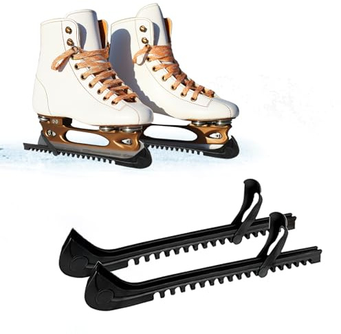 panemy Coprilama Pattini Ghiaccio Nero, Protezioni per Lame per Pattini da Ghiaccio Hockey e Pattinaggio Artistico, Paralame Pattini Adulti e Bambini