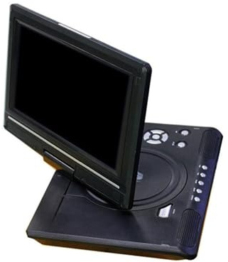 MKHQST Portable Dvd Player Lettore Dvd analogico da 9,8 Pollici, Lettore Video HD, Ingresso AV, Uscita, Mini Dispositivo di Riproduzione TV for Auto