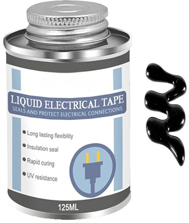 Dmuzsoih Cinta Eléctrica Líquida, Sellante Para Aislamiento De Cables Eléctricos De 125ml, Adhesivo Sellador Aislado, Para Mejoras Del Hogar Componentes Electrónicos Electrodomésticos Mantenimiento