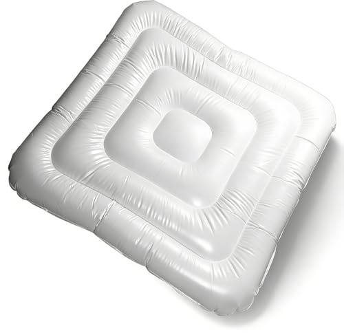 QWUUYEC Couverture Gonflable pour Spa 5,3ft Carré, Isolante Et Économique, Protection Durable Et Facile À Gonfler pour Spa Intérieur Et Extérieur