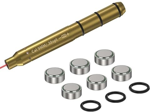 Colimador Láser 4.5mm(.177)/27mm/6.5mm/ 9mm/22LR para Armas de balines (Aire Comprimido) | Calibrar el Visor rápido - [Uso Exclusivo Actividades Deportivas]