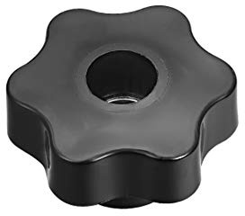 sourcing map Sternschraube Sternkopf Sterngriff Klemmknopf Außengewinde M12 Sternform Thermoplastik