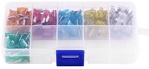 Flachsicherung, Auto-Klingel-Sicherung, 120-tlg. 5A-30A-Sortiment, Micro-Mini-Flachsicherungssatz für SUV-PKW