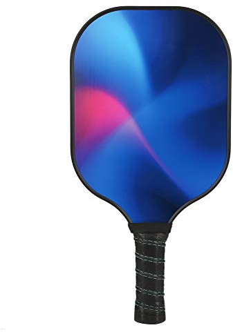 Pickleball-Paddel, Kohlefaser-Pickleball-Paddelschläger Professionelles Ballsportzubehör für Anfänger und Senioren(Blau)