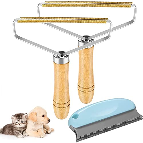 Fusselroller, Fusselentferner, 3 Stück Tragbarer Fusselentferner, Fuzz klebriges Zeug, wiederverwendbarer Stoffrasierer für Teppich Kleidung Tierhaar