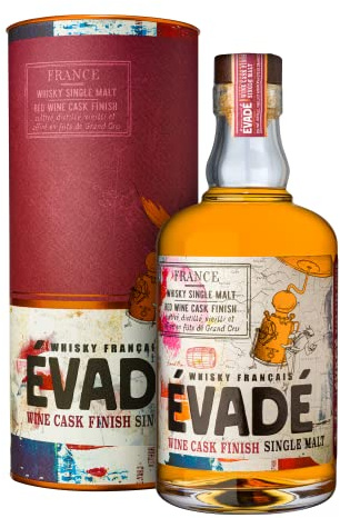 Évadé - Whisky Français Red Wine Cask Finish Single Malt - Origine France - 70cl