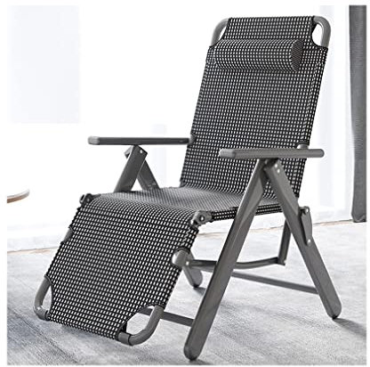 BUJOG Sonnenliege für den Außenbereich, verstellbar, zusammenklappbar, Chaiselongue, Liegestühle mit abnehmbarem Kissen, für draußen, drinnen, Terrasse, Garten, Pool, Camping, Hof, Strand, Stahlra