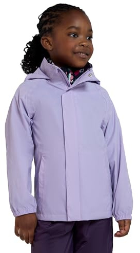 Mountain Warehouse Pakka Kids Waterproof Rain Jacket Lilac 9-10y