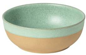 Costa Nova Ceramic Stoneware 7 Poke Bowl - Arenito Collection, Aqua | Microwave & Dishwasher Safe Dinnerware | Food Safe Glazing | Restaurant Quality Dinnerware
