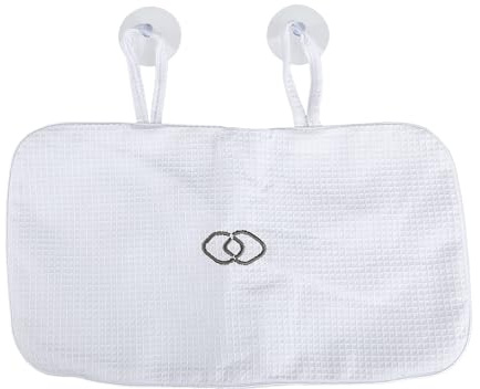 Thyonta Rutschfestes Badewannenkissen, aufblasbares Kissen, besticktes Badewannenkissen mit Saugnapf, aufblasbar, geeignet für Badezimmer, SPA, Badewanne