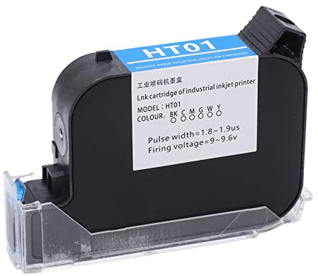 Depisuta Cartouche d'encre pour Imprimante Portable, 42 ML, Remplacement de Cartouche D'imprimante à Jet d'encre à Séchage Rapide pour Machine de Codage D'imprimante à Jet d'encre (Green)