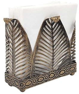 Yingbei Vintage-Serviettenhalter aus Eisen in Antik-Bronze für den Tisch – Cocktail-Serviettenhalter für Papierservietten für Abendessen, Küche, Bar