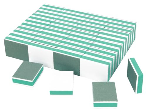 Lot de 50 blocs polissoirs à ongles grain 600/4000 - Bloc éponge double face - Mini lime à ongles - Lime à ongles pour salon de maison