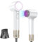 HEXTEK Hair Dryer, 500 Million Negative Ionic Hairdryer, High Speed Brushless Motor 160,000 RPM for 2min Fast Drying Lightweight Portable Travel Professional Blow Dryer for Women and Men(White)