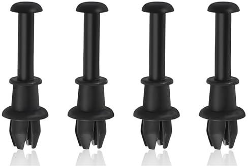 4 Stück Hutablage Clips, Auto Hutablage Haltegurt, Hutablage Haltegurt Clip, Clips Hutablage Haltegurt Auto Kofferraumklammern,Hutablage Haltegurt String Clip Knopfhalter(Schwarz)