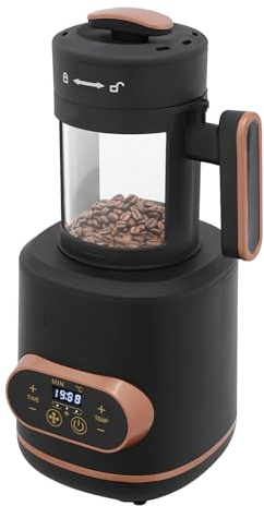 BANEBONE Coffee Bean Roaster Machine - Electric Air Coffee Roaster Machine Home Use Air Coffee Roaster with Adjustable Timer Roasting Heating (0-20 minutes) and Air Fan Setting (3 gears)