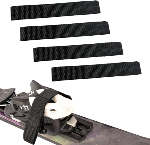 Ski-Bremsenhaltergurte – Snowboard-Bremse, Nylon, Wegfahrhilfe, Zubehör zum Wachsen und Tunen, 33 cm L x 2,5 cm B, 4 Stück