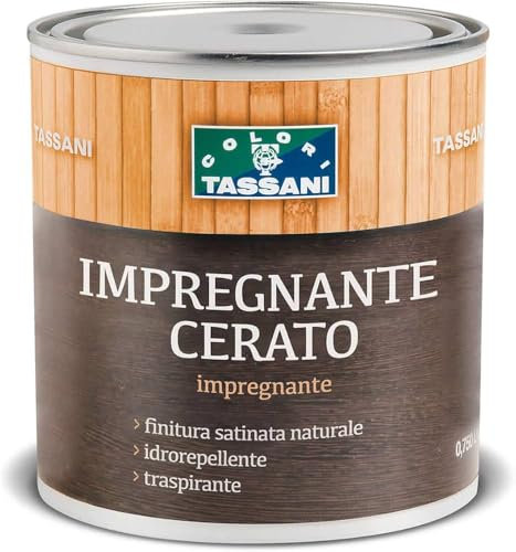 Impregnante Protettivo Finitura Cerata Per Legno TASSANI - Trasparente 2,5 Litri