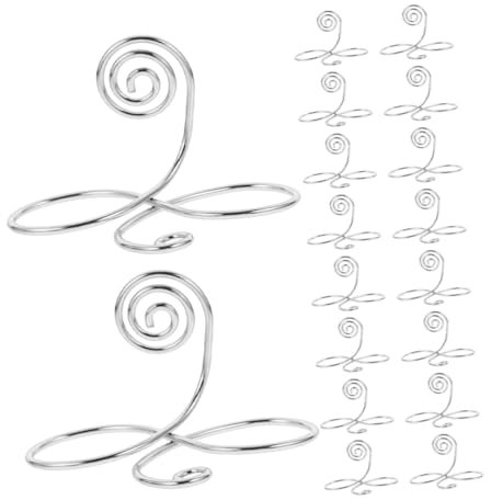 TOKIDNY 24st Desktop-notizhalter Clip-Tabelle Romantischer Tisch Bildregaltisch Tisch Mit Sitzfläche Karte Clip-Tisch Etikettentabelle Hochzeitstisch Mehrfarbige Werkzeuge Silver Metall