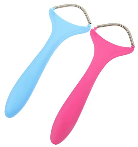 HAPINARY 2 Stück-pack Gesichtsepilierer für Damen mit Edelstahlfeder und Ergonomischem Design Sanfte Haarentfernung Am Gesicht und Hals Hautreizungsarm und Tragbar
