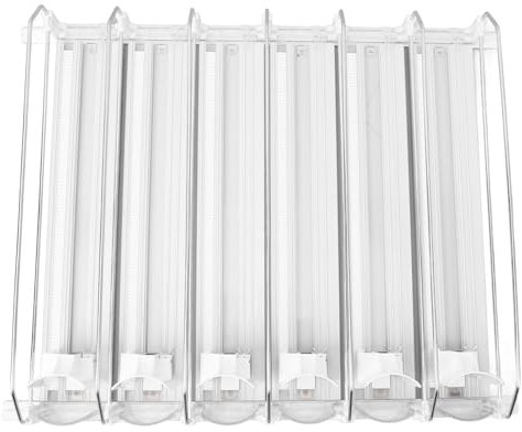 Bebida de Refrigerador Lata de Lata, Dispensador de Bebidas de Deslizamiento del Empuje, Organizador de Refrigerador Ajustable con Cerradura, Refresco, Cerveza, Vino, No Se (WHITE)