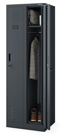 Jan Nowak Spindschrank Umkleideschrank Metall 2 Abteile 180x60x50 cm