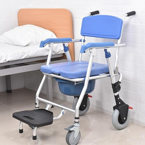 Chaise Percée Adulte Tabouret Douche Pliable Chaise Douche Avec Accoudoirs Personne Âgée Fauteuil De Douche Adulte Fauteuil Roulant Douche Chaise Percée Toilette Adulte Chaise Percée Pliable Medical