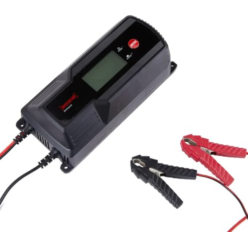 Accurat Opti Plus 22 12V/24V 22A Batterieladegerät Vollautomatisch für AGM | Gel, EFB & LiFePO4 Mikroprozessorgesteuerte 9‑Stufen Ladung mit LCD‑Display Erhaltungsladegerät für Auto & Motorradbatterien