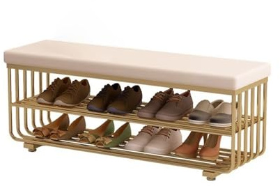 GLigeT Eingang Home Schuhbank mit Schuhschrank integriert in der Eingangshalle Lange Bettbank Wohnzimmer(100cm)