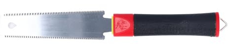 FTVOGUE Sierra de Mano Japonesa, Diseño de Doble Cara, Herramienta Profesional para Trabajar la Madera con Dientes Finos con Botón Extraíble para Podar Corte de Madera, Aserrado de