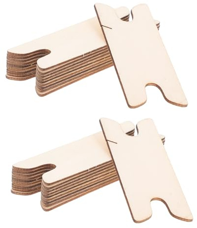 iplusmile Lot de 20 Navettes Artisanales de Tissage en Bois 7,9 Cm, Outils Multifonctions pour Tricot et Couture, Bâtonnets Ergonomiques pour Travaux Manuels et Métiers à Tisser, Usage