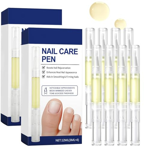 Juego de 8 palillos de aceite para cutículas, exfolian tus uñas, para uñas lisas y brillantes, cuidado y reparación de uñas secas y dañadas