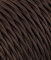 Cable eléctrico trenzado/trenzado revestido de tela, color marrón, sección 3 x 2,50 (5 metros)