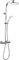 Cornat TECBW3422 Style TECBW3422-Sistema Cromado, con termostato y 5 Tipos Normal, Suave, Chorro de Masaje, antical, Distancia Variable Entre Orificios, Sistema de Ducha, Plateado