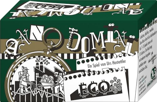 ABACUSSPIELE 09241 - Anno Domini - ECO, Quizspiel, Schätzspiel, Kartenspiel, Blauisch-weiß, Dunkelgrün