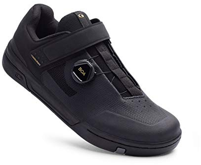 Crank Brothers Bicycle Shoes Stamp Boa Black/Gold - Black Outsole 9 (42 EU)